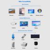 11-in-1 USB-C Hub: VGA, LAN, 4 USB 3.0, SD/TF, HDMI, Audio, Silver - 6