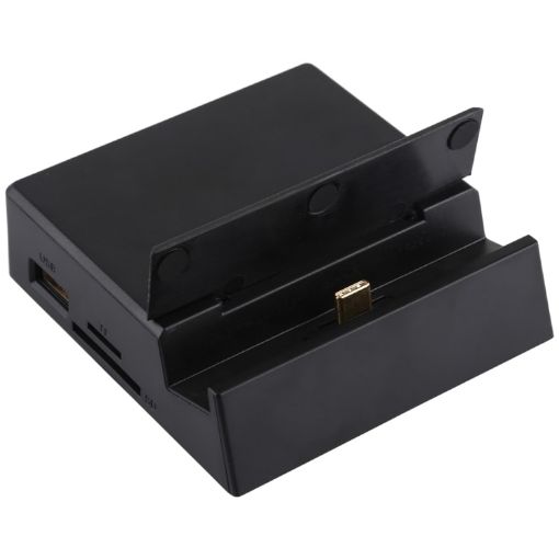 V105 USB-C Hub: 3 USB 2.0, HDMI, Audio, SD/TF Reader, Phone Stand - 1