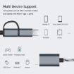 USB 3.0 Female to Micro USB & USB-C Male OTG Adapter Cable 17cm Grey - 6