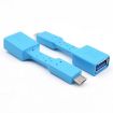 5 PCS Blue Micro USB Male to USB 3.0 Female OTG Adapter - 3