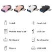 USB 3.0 Female to USB-C/Micro USB Male OTG Adapter with Sling Hole - 5