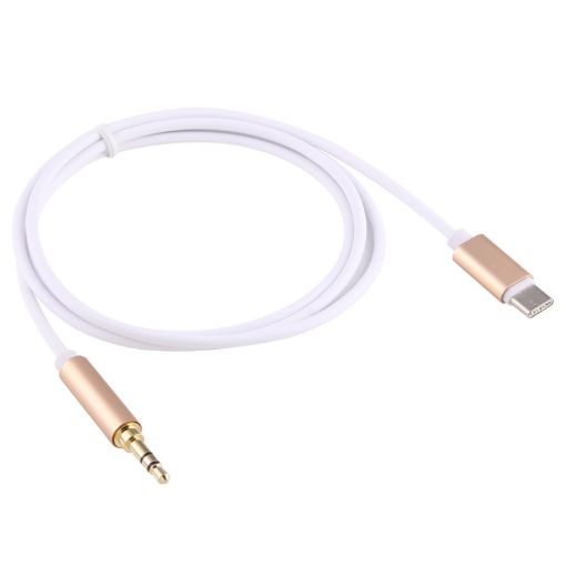 1m USB-C to 3.5mm Male Audio Adapter Cable - Gold - 1