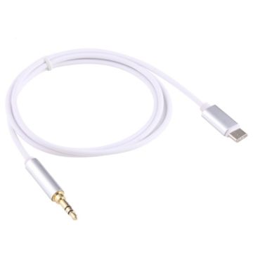 1m USB-C to 3.5mm Male Audio Adapter Cable - Silver - 1