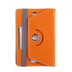7" Tablet Leather Case 360 Rotating for Galaxy, Asus, Huawei - Orange - 3