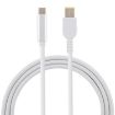 USB-C to Big Square Male Laptop Charging Cable for Lenovo, 1.5m, White - 1
