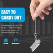 USB 2.0 Female to USB-C Male Adapter with Chain - Silver Aluminum Alloy - 7
