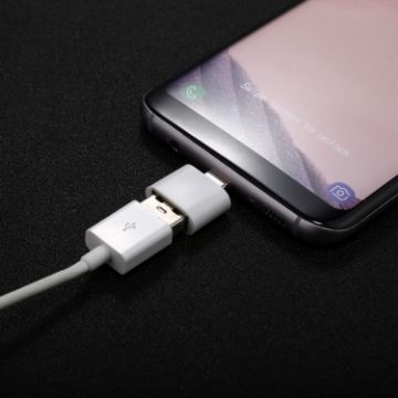 USB 2.0 to USB-C Mini OTG Adapter Connector - ABS Shell - 1