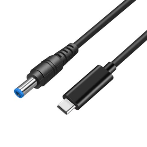 USB-C to 4.5x3.0mm Laptop Charging Cable, 1.5m, Black - 1