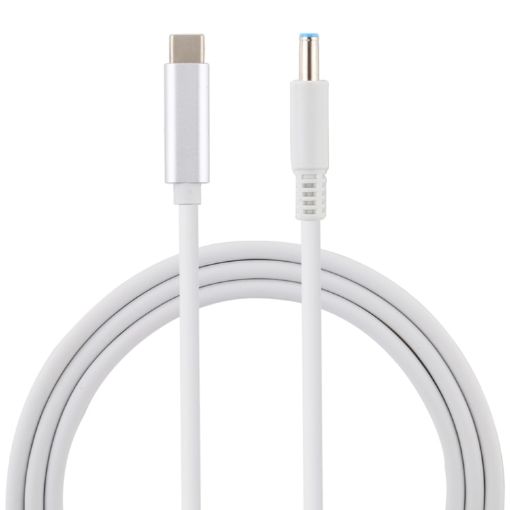 HP USB-C to 4.5x3.0mm Laptop Charging Cable, 1.5m, White - 1