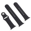 Apple Watch Ultra & Series 9/8/7/SE Rubber Band 3-in-1 Black  - 2