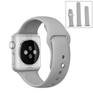 Apple Watch Ultra 49mm/Series 9-1 Rubber Band with Pin Buckle (Grey) - 1