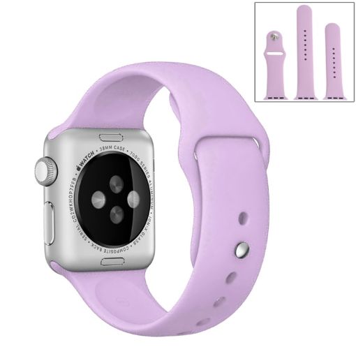 Apple Watch Ultra & Series 9/8/7/SE Rubber Band 3-in-1 Purple  - 1