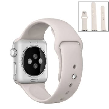 Apple Watch Ultra 49mm/Series 9-1 Rubber Band with Pin Buckle Beige - 1