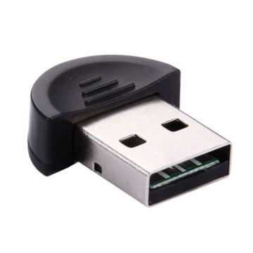 Driveless Bluetooth USB Dongle Adapter with CSR Chip, Plug & Play, Black - 1