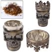 Bronze Skull King Zinc Alloy Double Layer Herb Tobacco Grinder - 1