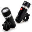 LED Bike Headlight & Rear Safety Flashlight, Water Resistant, 5 LEDs - 7