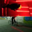 Bicycle LED Laser Tail Light MTB Safety Warning Rear Lamp (Red) - 8