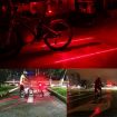 Bicycle Red LED Laser Tail Light MTB Safety Warning Rear Lamp - 7