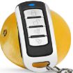 433MHz Metal Learning Code Remote Control for Car Garage Door (Black/Silver) - 4