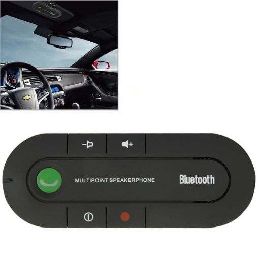Bluetooth V4.1 Hands Free Kit Transmitter with SIRI/Music - Black - 1