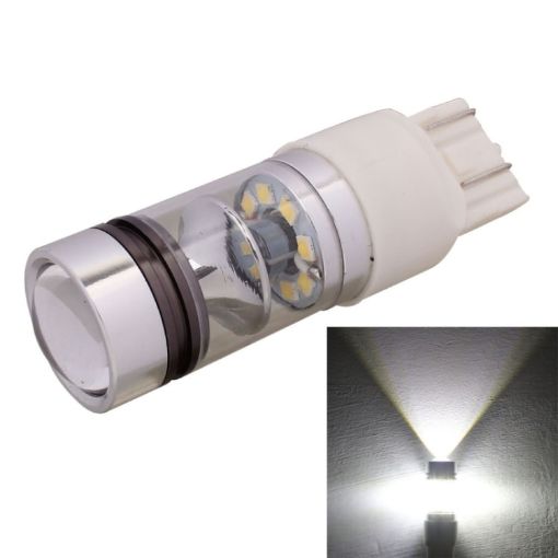 T20 7443 100W LED Car Rear Fog/Turn Signal/DRL Bulb, 850LM, 12-24V, White - 1