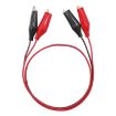 75cm Dual End Alligator Test Lead Probe Clip Cable - 1
