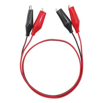 75cm Dual End Alligator Test Lead Probe Clip Cable - 1
