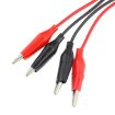 75cm Dual End Alligator Test Lead Probe Clip Cable - 4