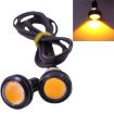 2 PCS 3W 120LM Yellow LED Eagle Eye Lights for Vehicles, 60cm Cable - 1