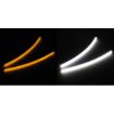 2 PCS 3W LED Tube DRL Steering Lamp 180LM 6500K White Yellow 30cm DC12V - 7