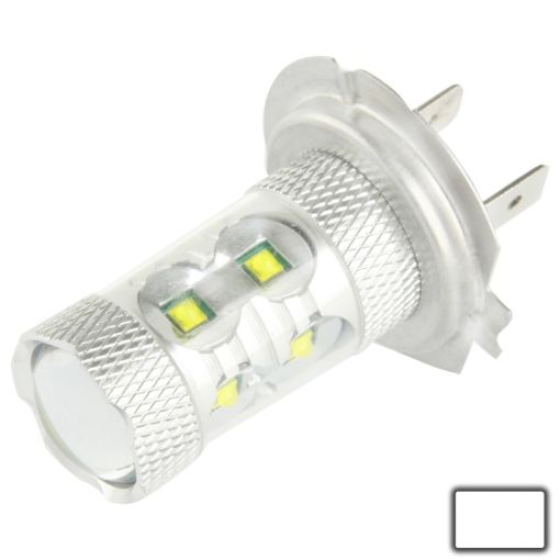 H7 60W White LED Fog Light for Vehicles, DC 12-30V, 12 LEDs - 1