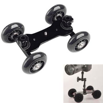 DEBO First Gen Camera Truck/Floor Table Video Slider Dolly Car Black - 1