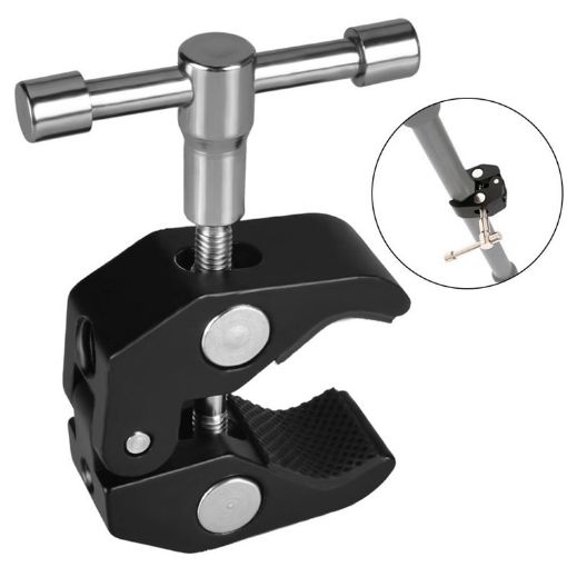 Slider Magic Mount Backhoes Large Claws Clip for SLR Cameras - Black - 1