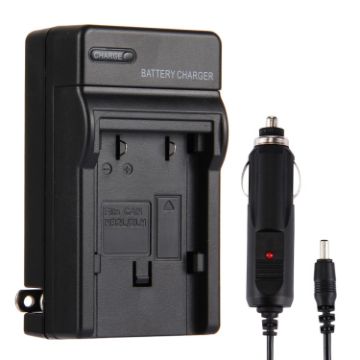 2 in 1 Digital Camera Battery Charger for CANON NB2L/2LH/2LH12/14 Black - 1