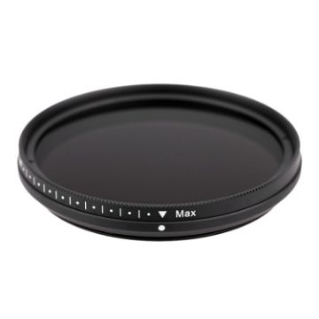 52mm ND Fader Neutral Density Variable Filter ND 2-400 (Black) - 1