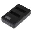 LCD Screen Dual Batteries Charger for GoPro HERO4 AHDBT-401 GP258-C - 2