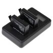 LCD Screen Dual Batteries Charger for GoPro HERO4 AHDBT-401 GP258-C - 4