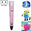 Hand-held 3D Printing Pen, EU Plug, Pink - Creative Drawing Tool - 1