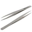 6 PCS Stainless Steel Tweezers TS-10/11/12/13/14/15 Straight & Angled - 6