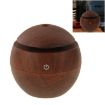 USB Rechargeable Wood Texture Ultrasonic Aroma Air Humidifier 3W LM-X1 - 1