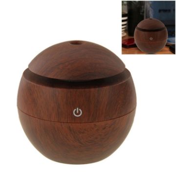 USB Rechargeable Wood Texture Ultrasonic Aroma Air Humidifier 3W LM-X1 - 1