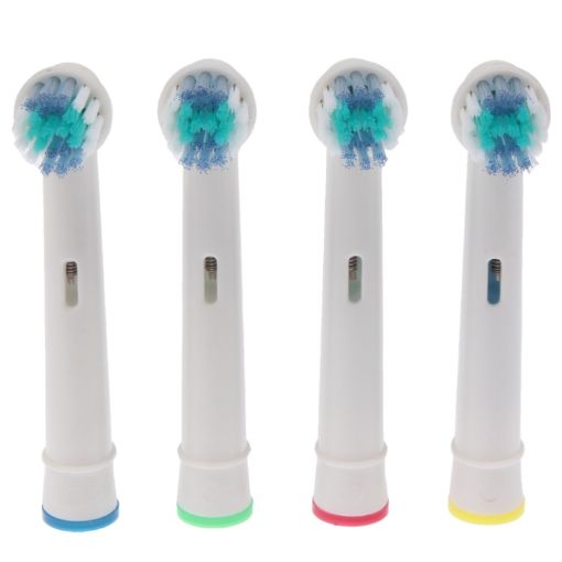 Electric Toothbrush Heads Replacement - 4 PCS Oral Care (White) - 1