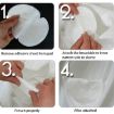 10pcs White Disposable Self-adhesive Armpit Sweat Pads Underarm Absorbents - 8