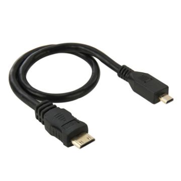 Mini HDMI to Micro HDMI Adapter Cable, 30cm - Male to Male Connector - 1