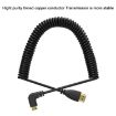Gold Plated Mini HDMI to HDMI Coiled Cable 1.4 Version, 0.6m-2m, 3D/Ethernet - 4