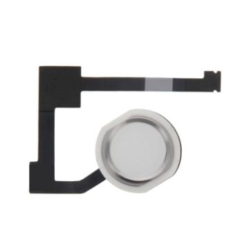 iPad Air 2/6 Home Button Flex Cable with Fingerprint ID (White) - 1