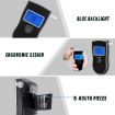 Digital LCD Breath Alcohol Tester Analyzer - 3 Displays (Black) - 7