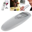 LCD Display Breath Alcohol Tester with Audible Alert - White - 1