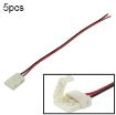 5pcs 10mm PCB FPC Connector Adapter for SMD 5050 LED Strip, 16cm Long - 1