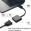 Display Port Male to VGA Female Converter, 20cm Length Adapter - 5